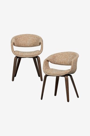 WOOOD - Yossi-ruokapöydän tuoli - 2 kpl:n sarja - Beige - Tuolit - - Homeroom