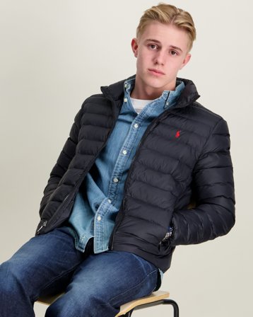 Polo Ralph Lauren P-Layer 2 Packable Quilted Jacket Zwart Jassen Jongens - Kids Brand Store