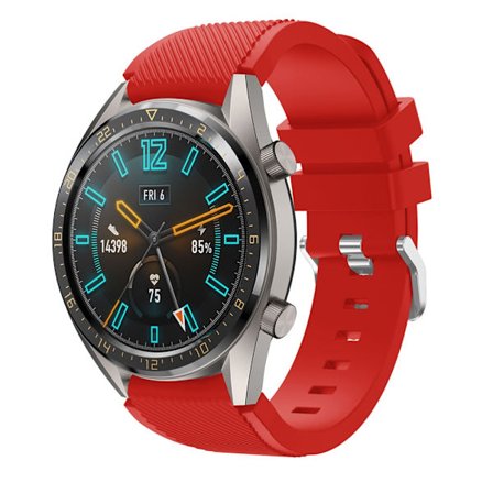 Silikoniranneke Huawei Watch GT/GT 2 46mm/GT 2 Pro Punainen