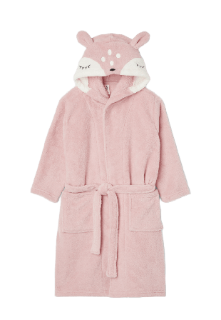 Å KIDS Morgonrock i fleece FOREST Morgonrockar Rosa 134/140