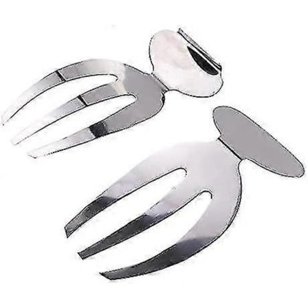 2 Salathender Rustfritt Stål Salatbestikk Kjøkkenhjelper Pastaserveringssett