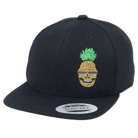 Kinder Kiddo Cap - Schwarz snapback Cap - Kinder Shady Pineapple Skull Black Snapback @ Hatstore