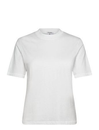 Filippa K Mock Neck Tee - White - XS