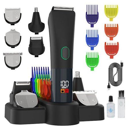 Hårklippare, 5-i-1 Professionell Elektrisk Skäggtrimmer