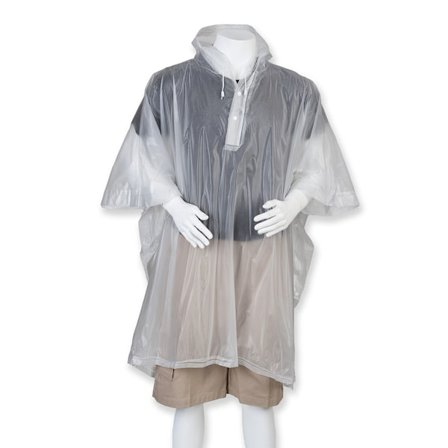 Splashmacs Unisex Lätt Regn Poncho ONE Clear