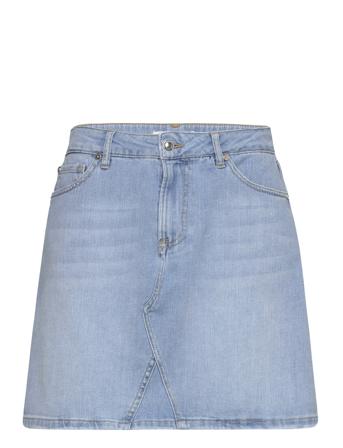 Ivy-Angie Denim Skirt Wash Bright L Kort Skjørt Blå IVY Copenhagen*Betinget Tilbud