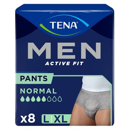 Tena Men Active Fit Pants Grå L/XL, Mænd, Krop & Helse, Inkontinens