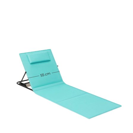 Rootz 2 -osainen rantatuolisarja - retkeilytuoli - Sun Lounger - Kestävä galvanoitu teräs - 158 cm x 55cm
