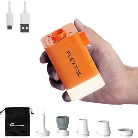 Vakuumpumpe til selvoppustelige luftmadrasser, bærbar elektrisk luftpumpe til tøj, camping, luftmadras vakuumposer