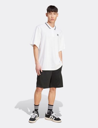 adidas Originals Loose Polo - White - S