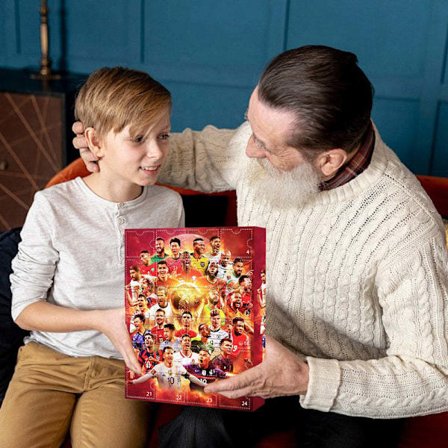 Xbi - Høj kvalitet 2024 VM julekalender, julekalender, Blind Box, Messi, Mbappe, Ronaldo, Haaland, etc E