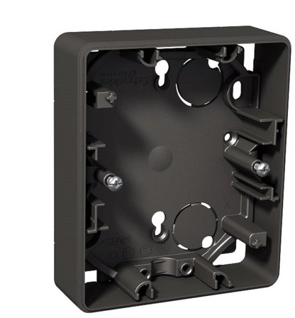 Schneider Electric Exxact Forhøyningsramme for 2-veisuttak med heldeksel Antrasittgrå, Strømbrytere & vegguttak