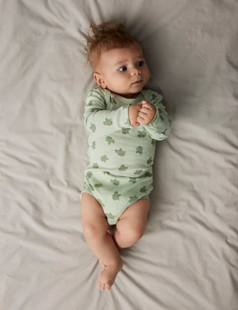 name it Nbmbody 3P Ls Sea Foam Elephant Noos - Green - 56