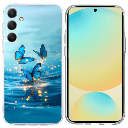 Vibe Samsung Galaxy S25 FE cover - Blå Sommerfugl