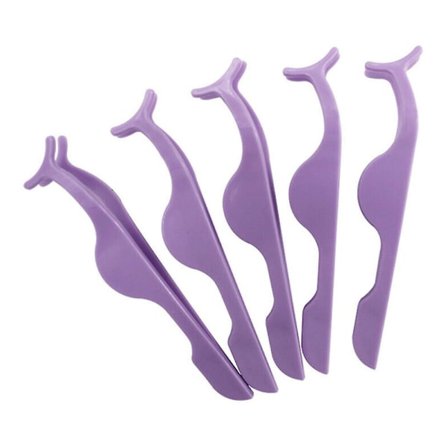 5 stk. Kunstige øyevipper Pinsett Klips Sminke Applikator Verktøy