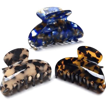3 kappaletta hiuspidikkeitä naisille ja tytöille, 9,5 cm * 5,5 cm liukumattomat aikuiset