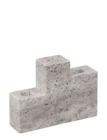 Mette Ditmer Step Candleholder - Cream - W4.5X L16.5X H12CM