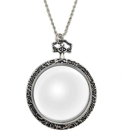 10X Förstoringsglas Halsband Förstorare Halsband Hänge Optisk Förstorare med Kedja Halsband för