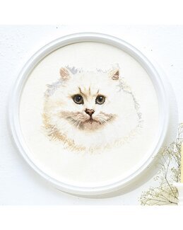 Broderipakke Bilde Persisk katt - Thea Gouverneur