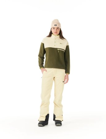PICTURE ORGANIC CLOTHING Arcca W 1/4 Fleece - Khaki green - M