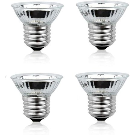 E27 50W Dæmpbar Reptil Varmelampe, UVA UVB Skildpaddelampe Fuld Spektrum Solarlampe til Reptiler og Padder Slange, 4 stk