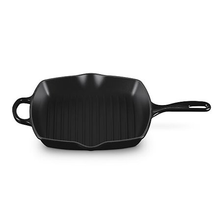 LE CREUSET Signature støpejern kvadratisk grillpanne 26cm Black