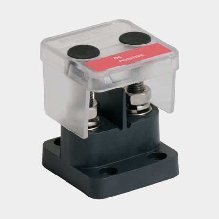 Jakoliitin BEP Marine Pro Installer Insulated Stud Double, 2 x M8, 100 A (50 A per liitäntä), kannella