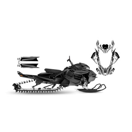 Dekalkit SweTown Team-Racer-20-Grå - Lynx Boondocker RE 3700 850 E-Tec 2018-2020