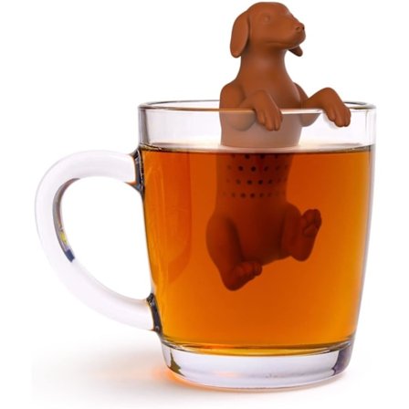 Set med 2 silikon te-infusers - För att infundera te (Hund)
