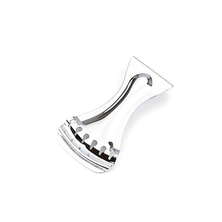 6 strenger sinklegering i holdbar sinklegering for Dobro-stil halegaffel for resonatorgitar krom