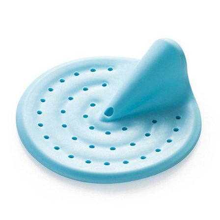 Blått avløpsbeskytter i silikon