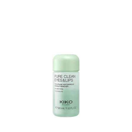 Kiko Milano Pure Clean Eyes & Lips Mini 50 ml, Skincare, Renseprodukter, Øjenmakeupfjerner