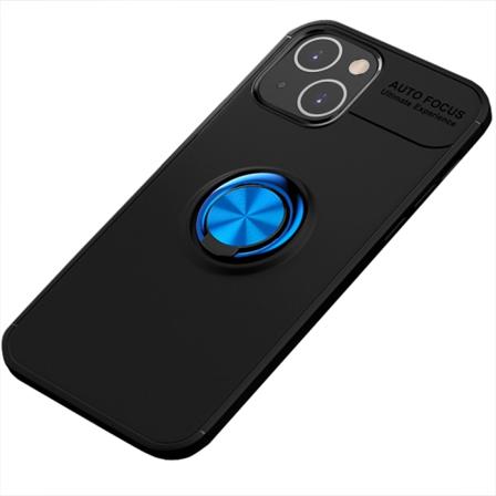 Genomtänkt Skal med Ringhållare - iPhone 13 Svart/Blå
