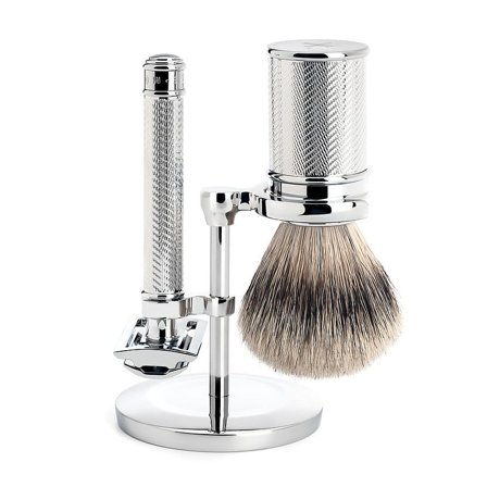 Mühle Shaving Barbersæt med DE-Skraber, holder & kost, Mænd, Barbering, Skrabere & Blade