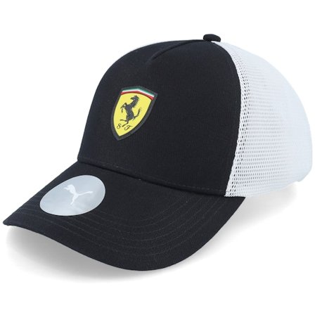 Formula One - Motor Schwarz Trucker Cap - Ferrari F1 Team Puma Black/White Trucker @ Hatstore