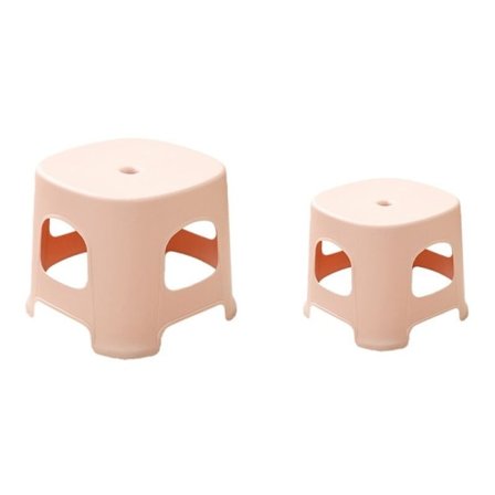 Plastpall Bänk Hushåll Barnpall Tjockare halkfri gummifotpall Fotbad Låg pall