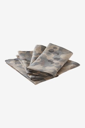 Jotex - Serviett 4-pk Grå - CARA - Kjøp Servietter hos Jotex