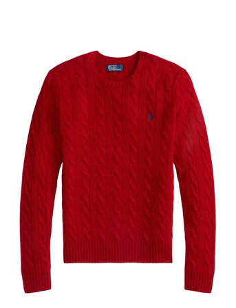 Polo Ralph Lauren | Cable Wool-Cashmere Crewneck Sweater | S