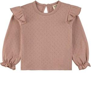 Buddy & Hope Pink Mauve GOTS Pointelle Top 62/68 cm - Tops - 62/68 cm - Pink