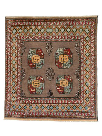 Medaljong Afghan Fine Matta 171X181 Ull