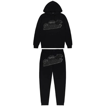 SHOOTERS HOODIE TRACKSUIT BLACKOUT EDITION MUSTA/MUSTA 8854-MUSTA SET 8854-MUSTA SET