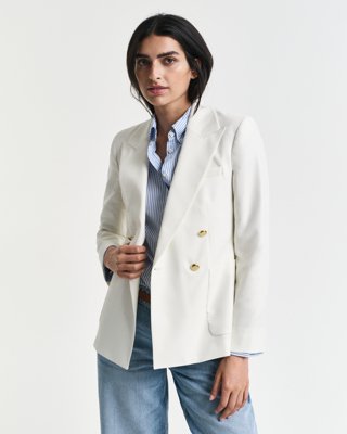 GANT - Club blazer til dame cream
