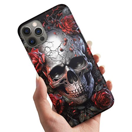 iPhone 15 Pro - Deksel/Mobildeksel Skull Roses