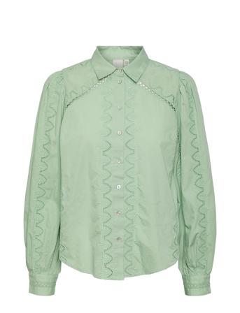 Yaskenora Ls Shirt S. YAS Green
