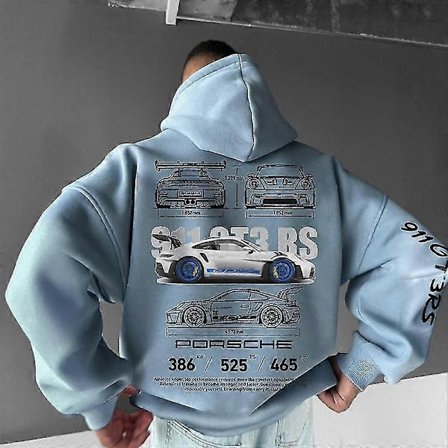 Porsche 911 Hoodie Auto Print Hoodies Unisex stil 6 stil 6