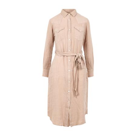 Roy Roger's, Shirt dress Beige, Dames, Maat:L
