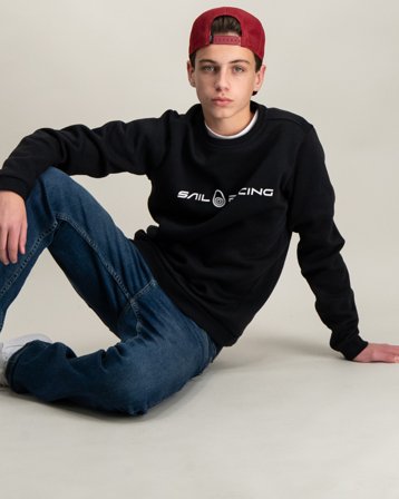 Sail Racing JR BOWMAN SWEATER Sort Trøjer Dreng - Kids Brand Store