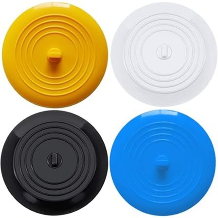 4 st Silikon Badkarsproppar, Silikon Badkarsproppar Diskbänkspropp, Köksbänkspropp, Universal Silikon Avloppspropp Badkarspropp