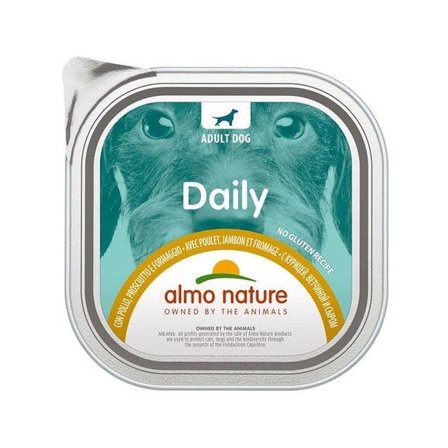 Almo Nature Daily Pollo Prosciutto E Formaggio Alimento Umido Per