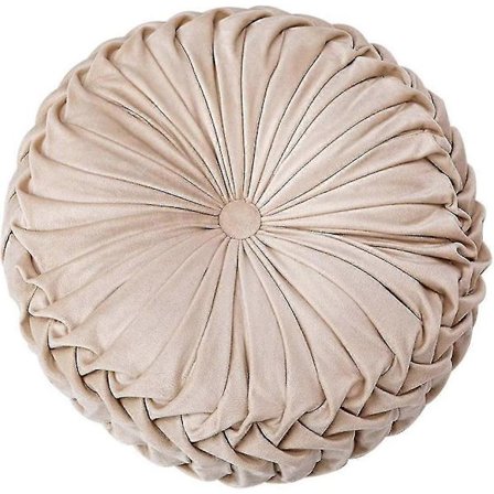 Prydnadskudde för soffa Dekorativ 3D Pumpa Rund Sammetskudde för Soffa Säng Stol Golv 38 cm